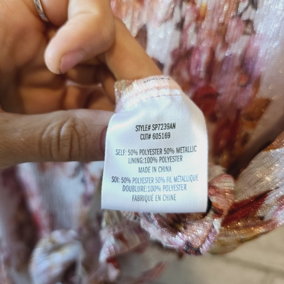 Anthropologie Eva Franco Metallic Top - Picture 8 of 10
